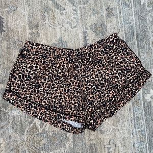 “Plush” animal print shorts